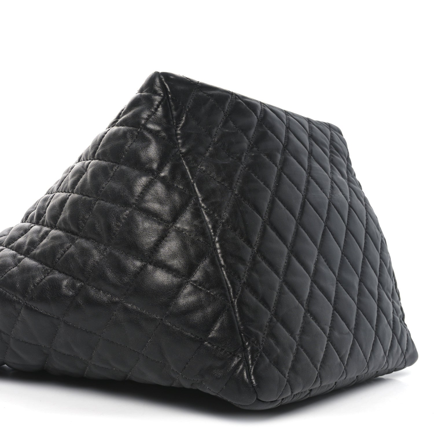 Chanel Lambskin Quilted Week End on Mars Tote Black 10 of 11