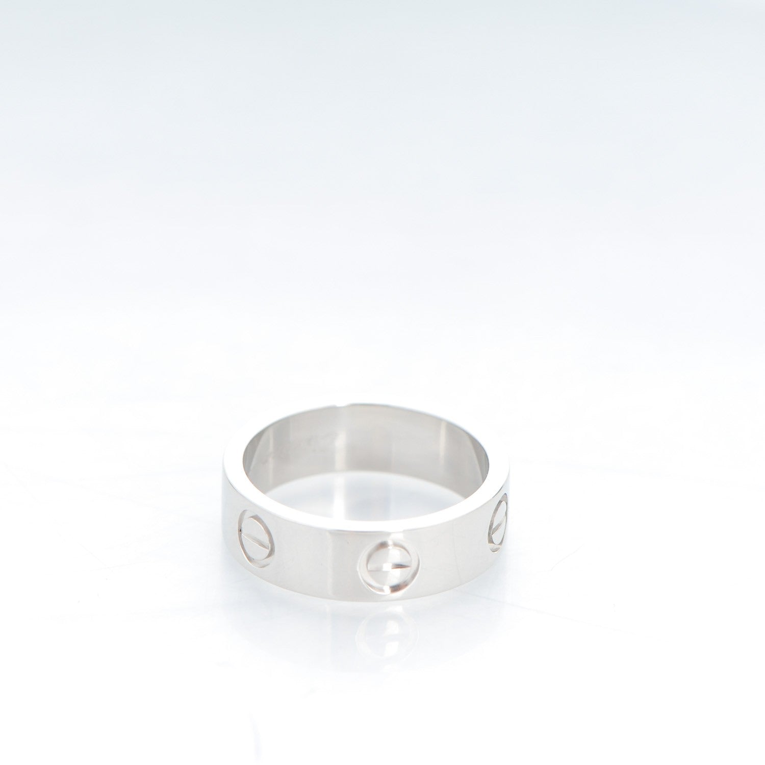 Cartier Platinum 5.5mm LOVE Ring 51 5.75 3 of 7