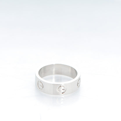 Cartier Platinum 5.5mm LOVE Ring 51 5.75 3 of 7