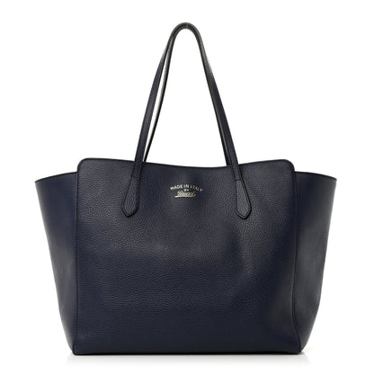 Gucci Dollar Calfskin Medium Swing Tote Marine Deep Cobalt 1 of 9