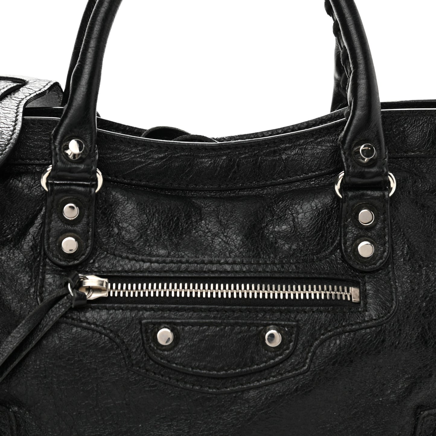 Agneau Classic Silver Hardware S City Black