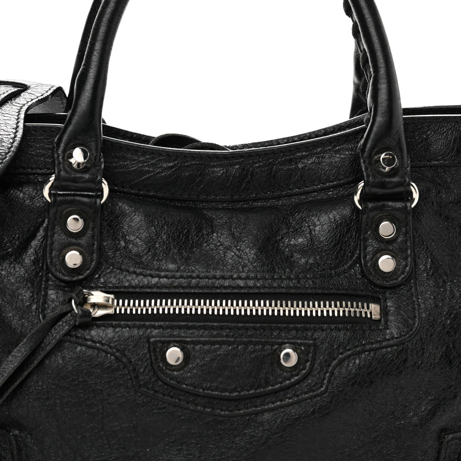 Balenciaga Agneau Classic Silver Hardware S City Black 8 of 10