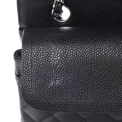 Chanel Caviar Quilted Medium Double Flap Black 10 of 14