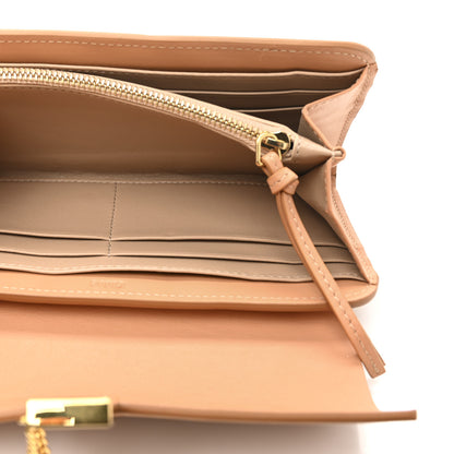 Chloe Calfskin Quilted Drew Long Wallet With Flap Blushy Pink 6 of 9