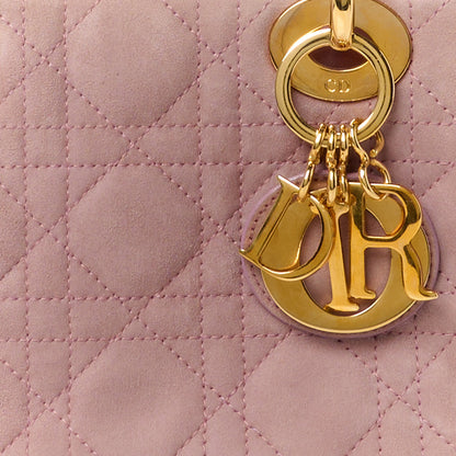 Christian Dior Suede Cannage Mini Lady Dior Pink 8 of 10