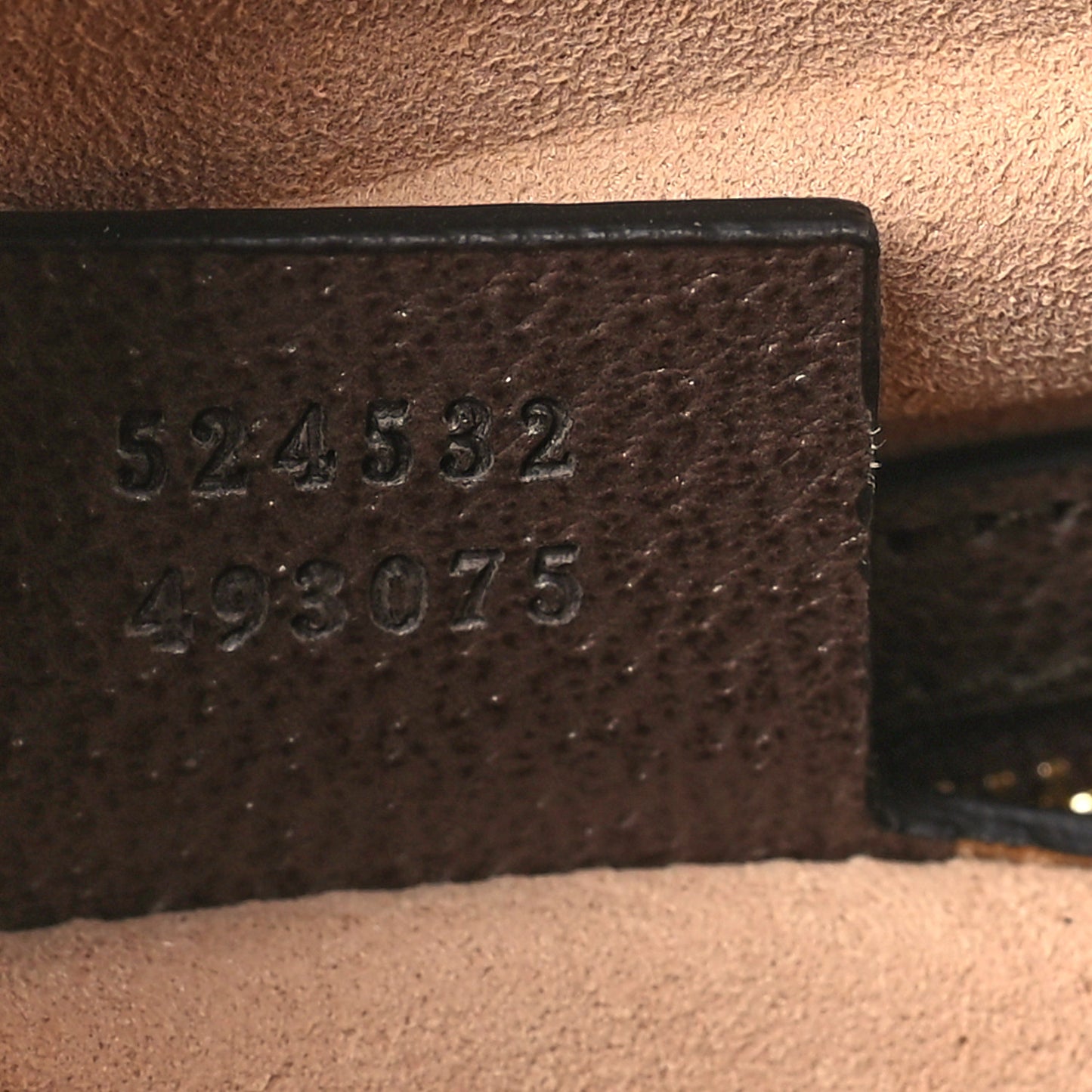 GG Supreme Monogram Textured Dollar Calfskin Web Medium Ophidia Boston Beige Ebony New Acero