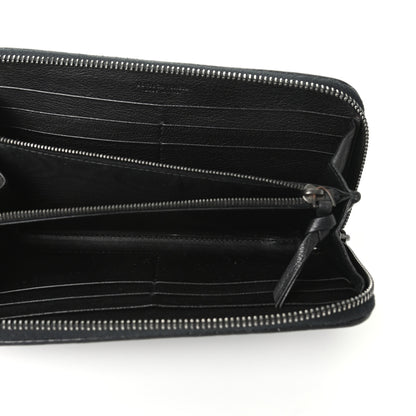 Bottega Veneta Goatskin Intrecciato Zip Around Wallet Black 5 of 6