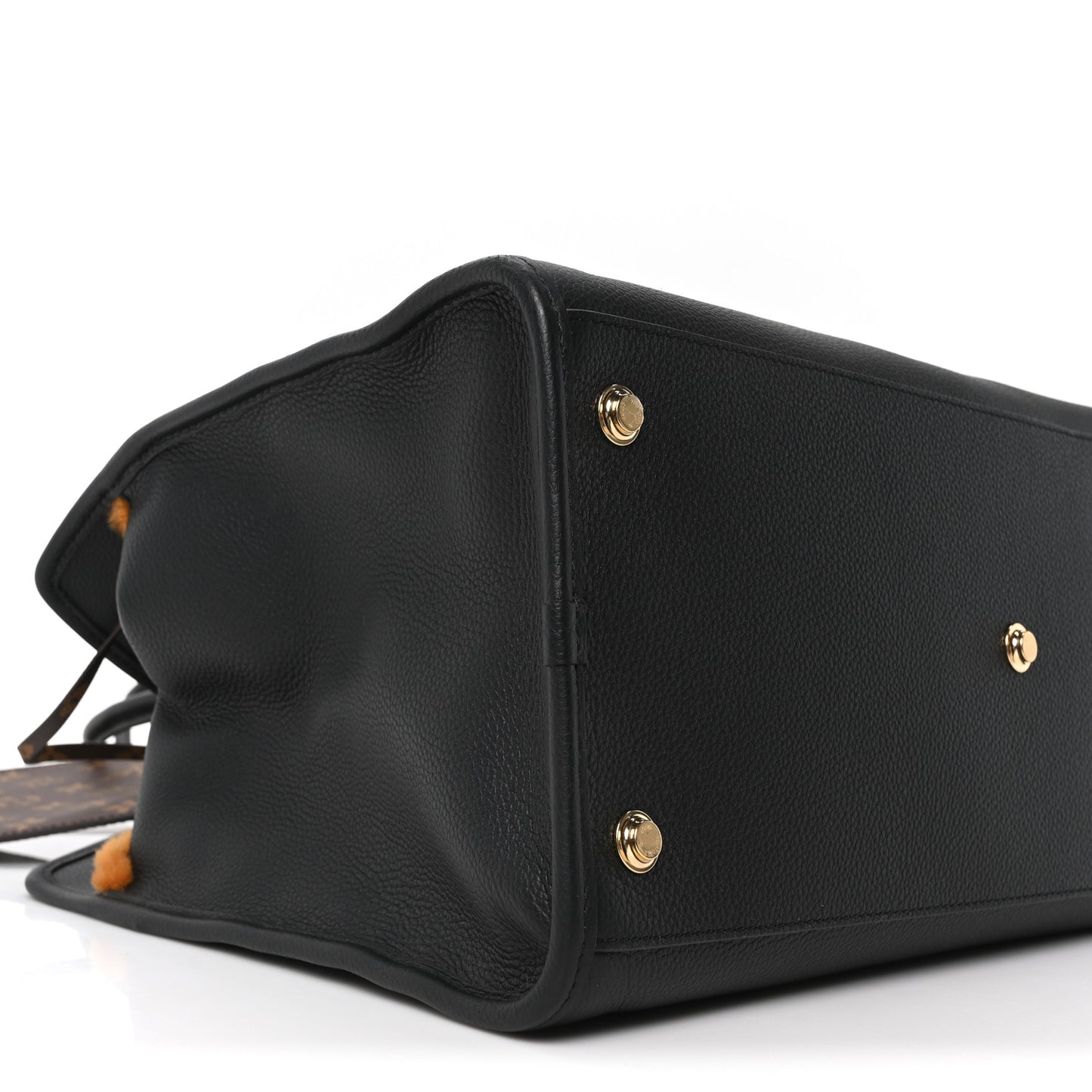 Calfskin Shearling City Steamer GM Black Bronze