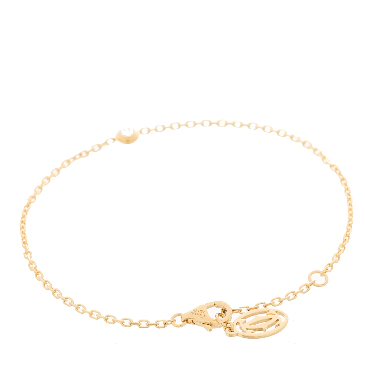 18K Yellow Gold Diamond SM D'Amour Bracelet