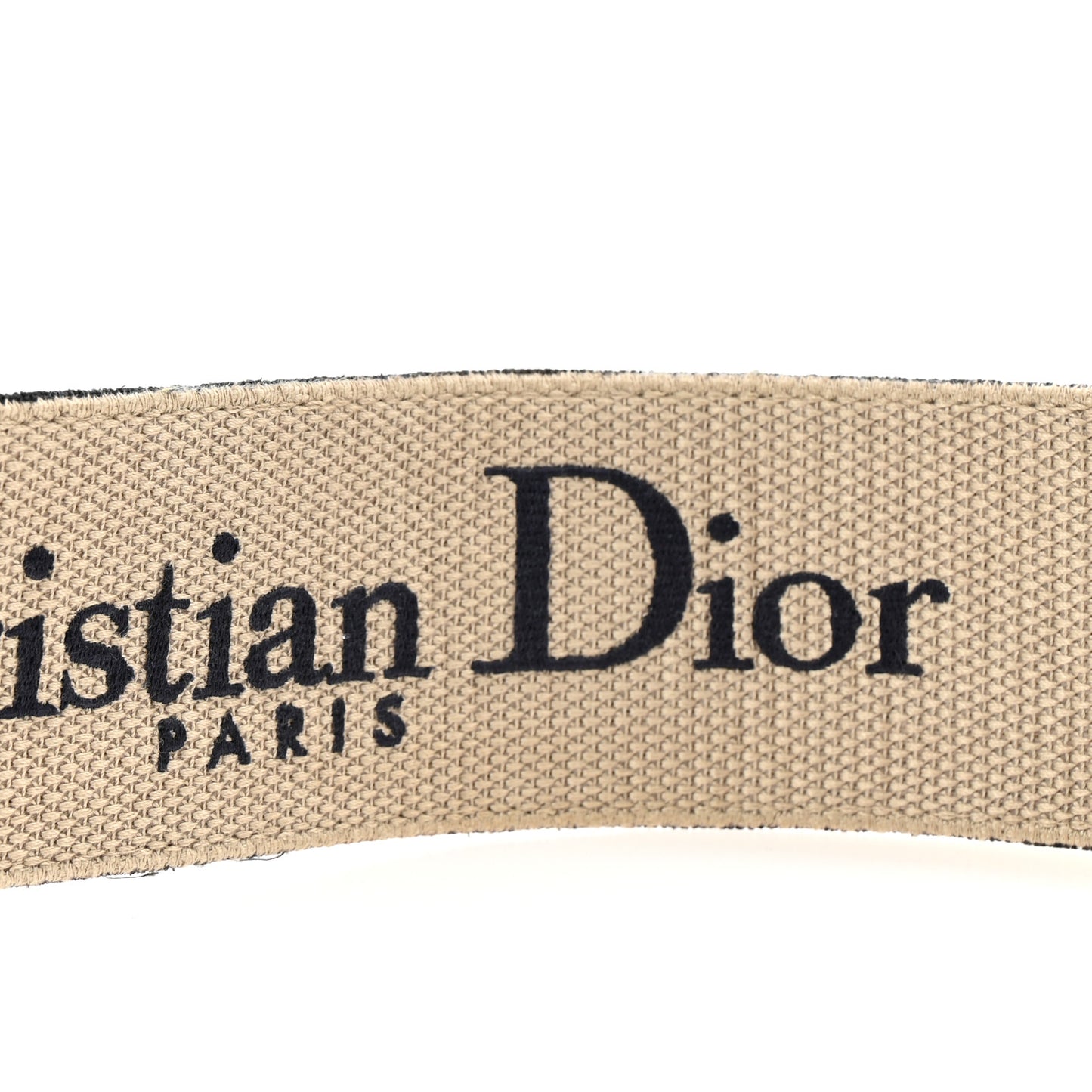 Canvas Embroidered Shoulder Strap Blue