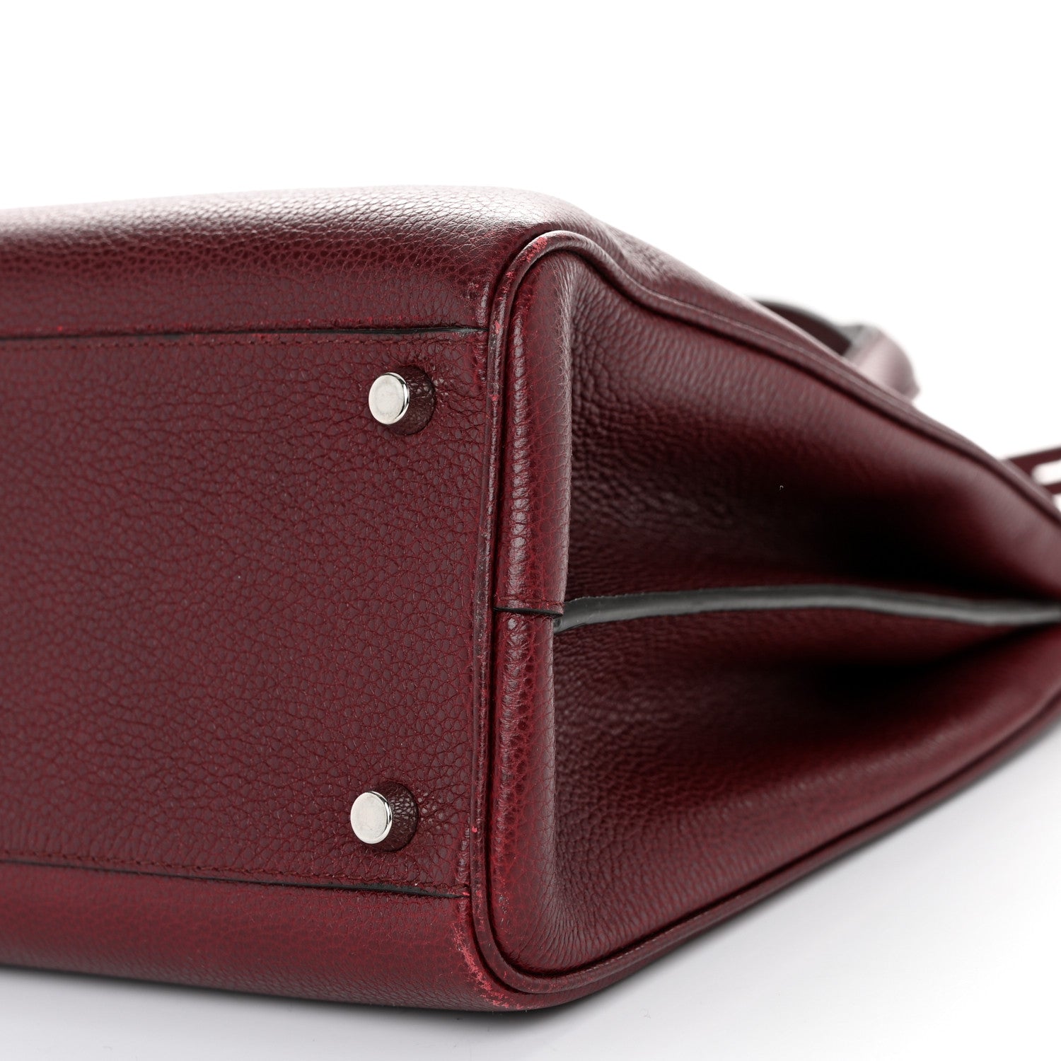 Gucci Grainy Calfskin Medium Zumi Top Handle Bag Vintage Bordeaux 10 of 12