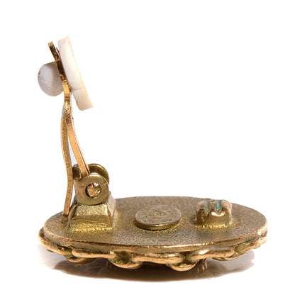 Chanel CC Clip On Earrings Gold 3 of 4