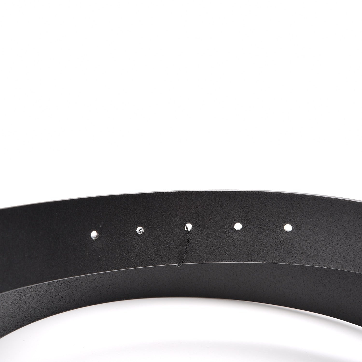 Gucci Selleria Calfskin Monochrome Interlocking G 37mm Belt 105 42 Black 9 of 12