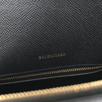 Balenciaga Signature Grained Calfskin Graffiti S Ville Top Handle Bag Black Multicolor 6 of 10