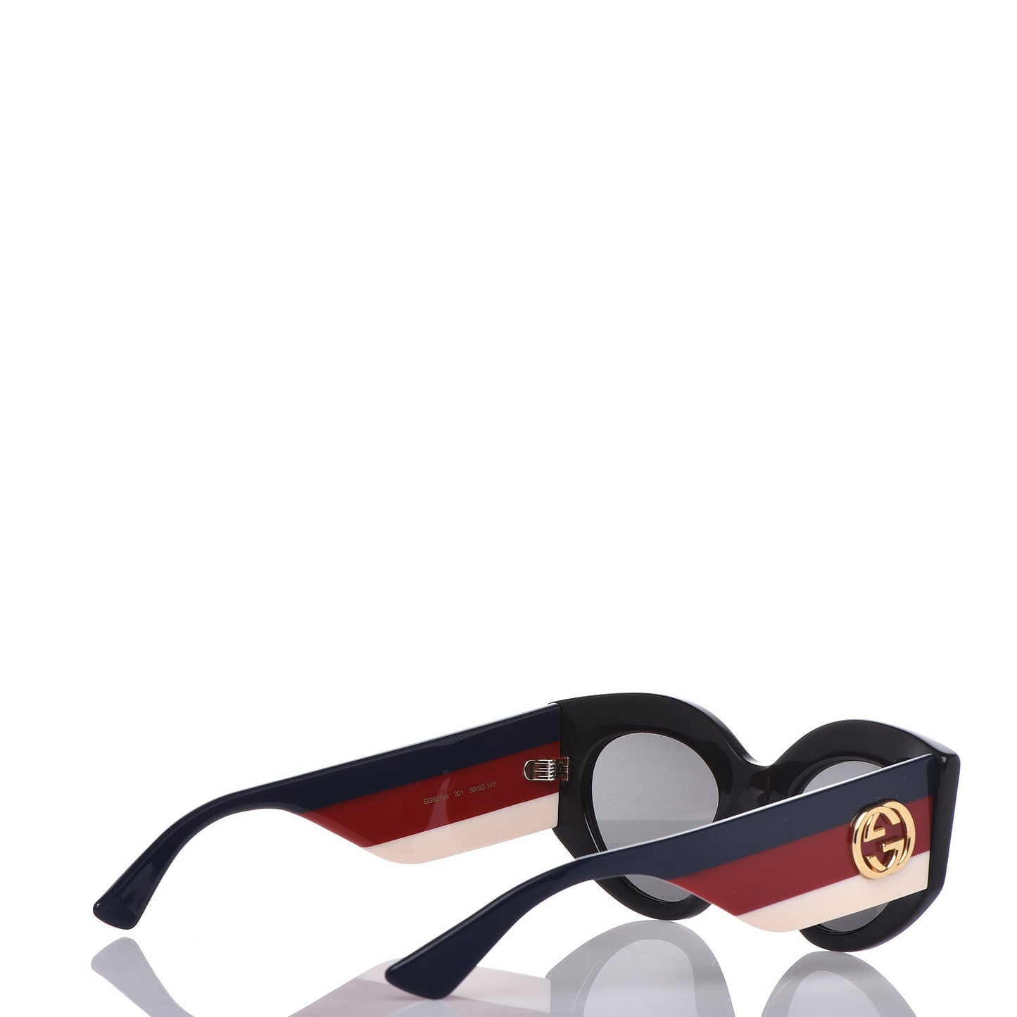 Acetate Oversized Rectangle Frame Web Sunglasses GG 0275/S Black