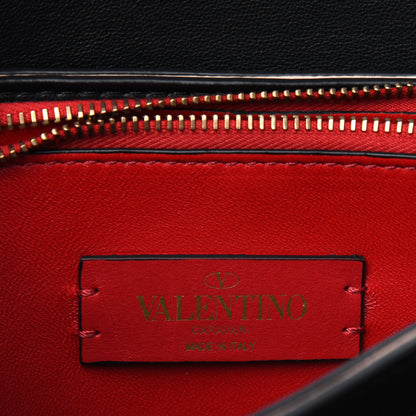 Valentino Garavani Smooth Calfskin Small VRing Crossbody Bag Rose Cannelle Light Ivory Cerise 5 of 23
