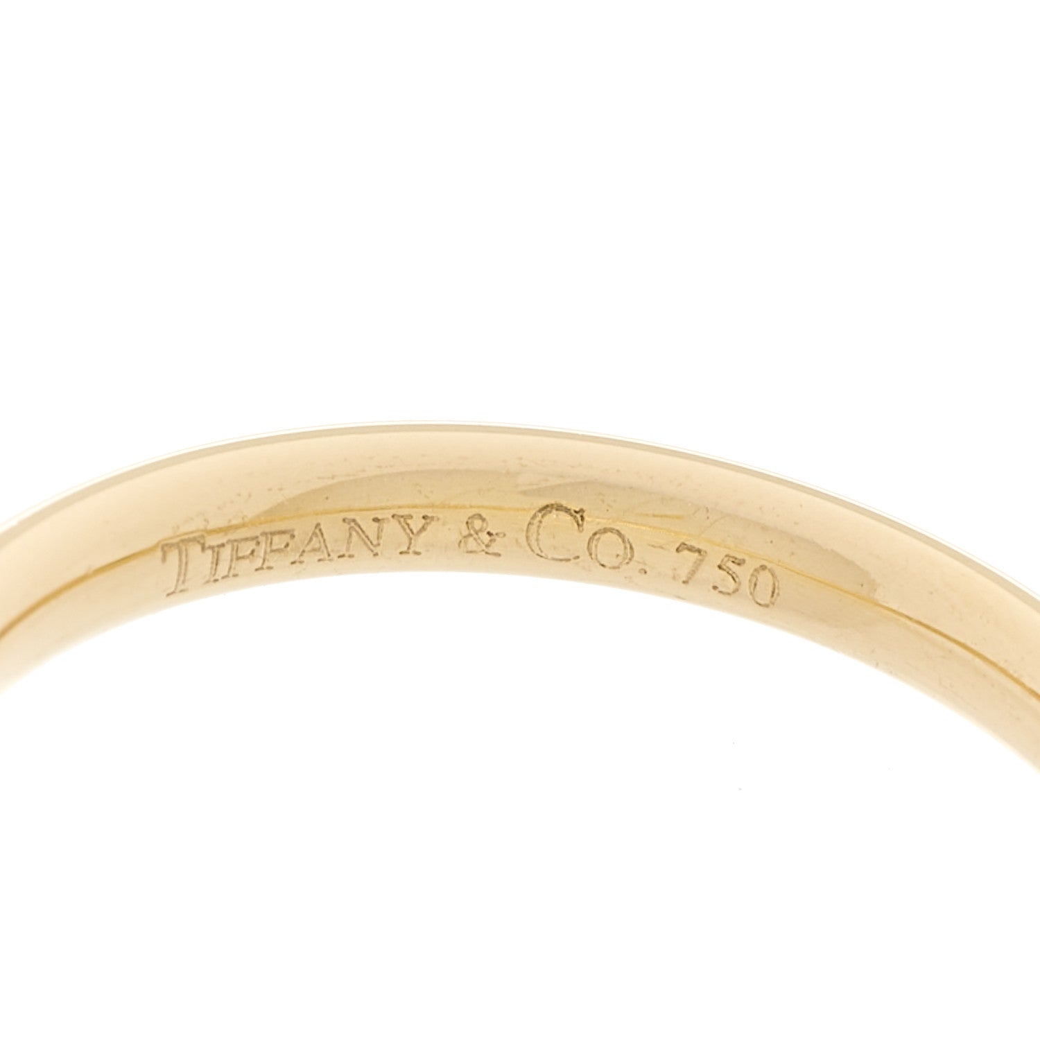 Tiffany 18K Yellow Gold Yellow Diamond Elsa Peretti Wedding Band Ring 50 5.5 5 of 5