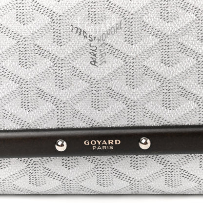 Goyard Goyardine Monte Carlo Bois Clutch With Strap Silver 7 of 10