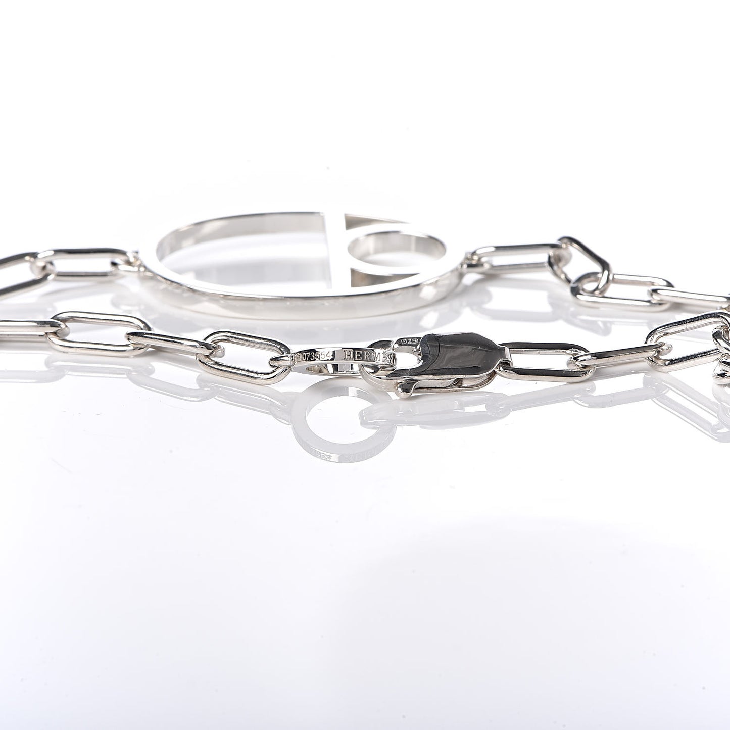 Sterling Silver Large Amulette Chaine D'Ancre Necklace