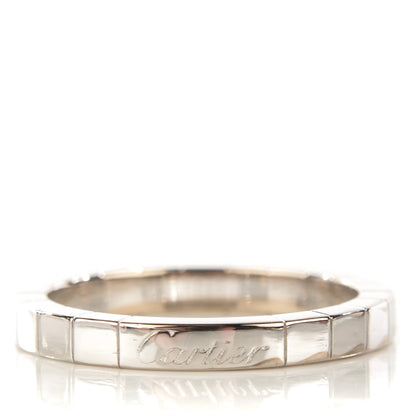 Cartier 18K White Gold Lanieres Ring 59 8.75 1 of 5