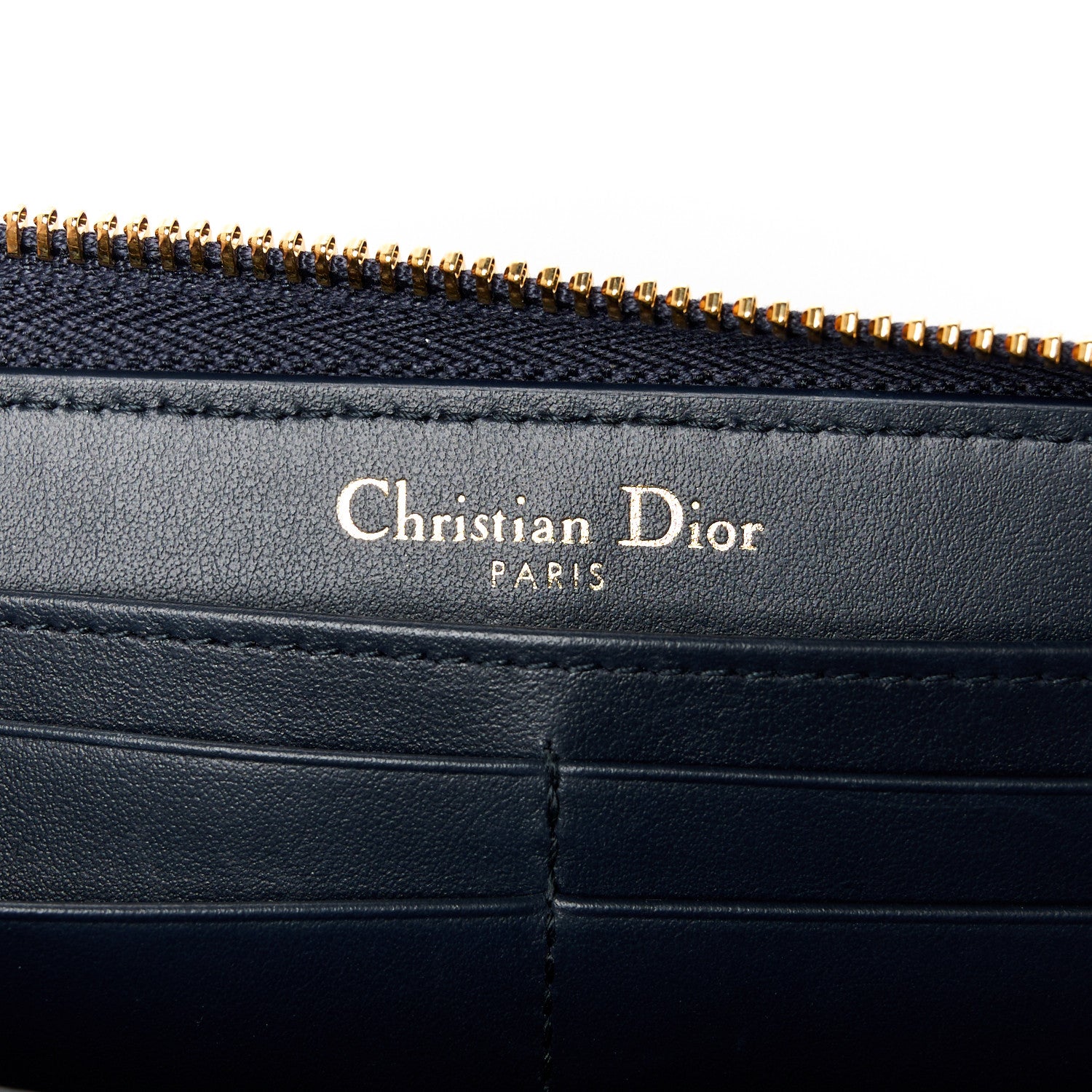 Christian Dior Oblique 30 Montaigne Zip Around Wallet Blue 6 of 12