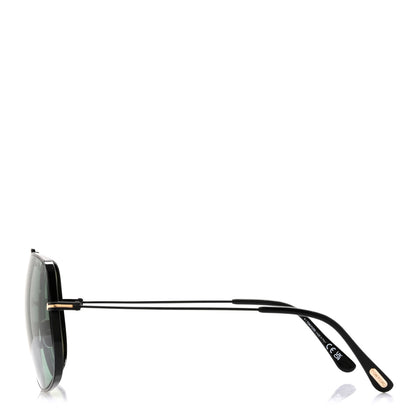 Tom Ford Metal Liam Sunglasses TF927 Green Black 2 of 5