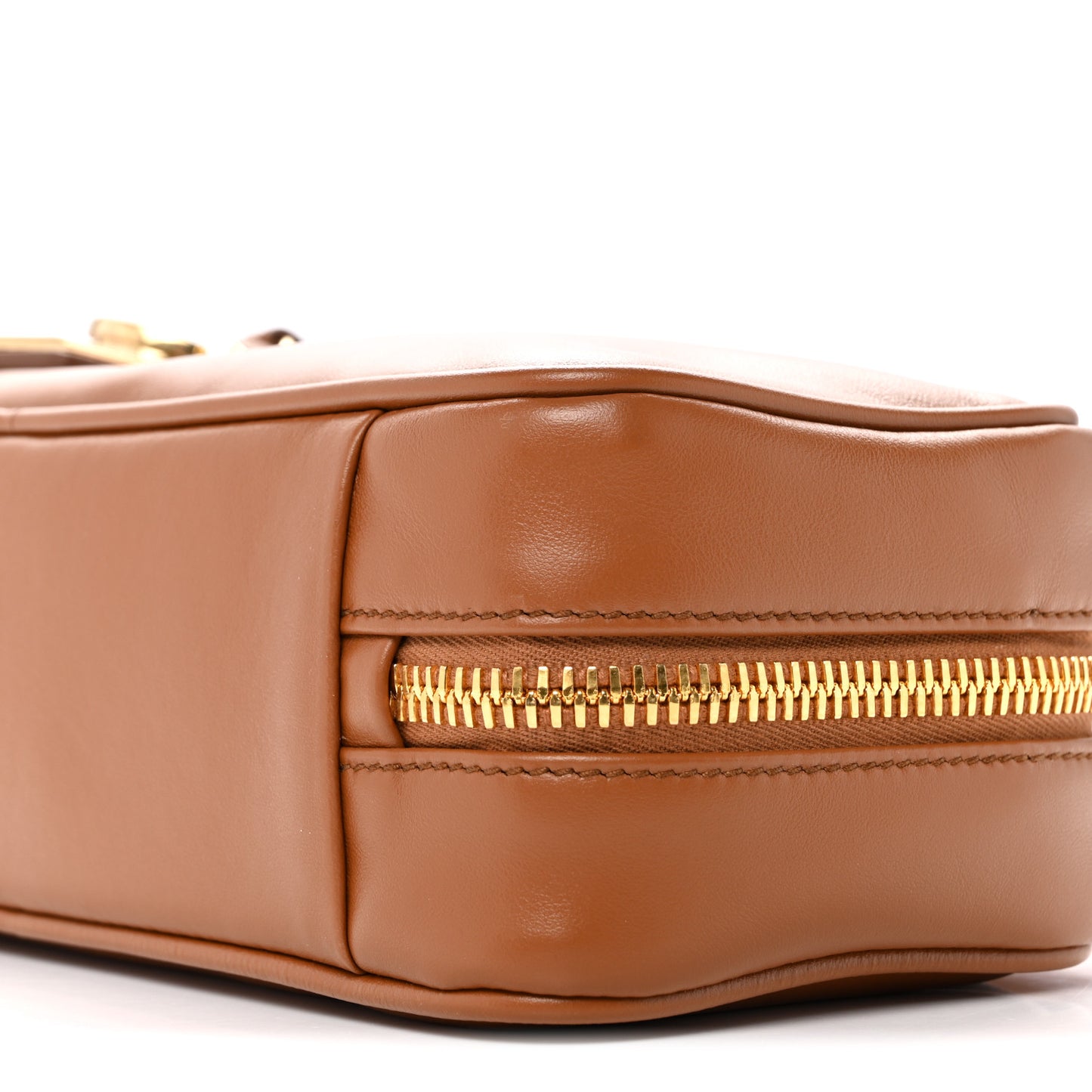 Nappa Small Beau Top Handle Bag Cognac