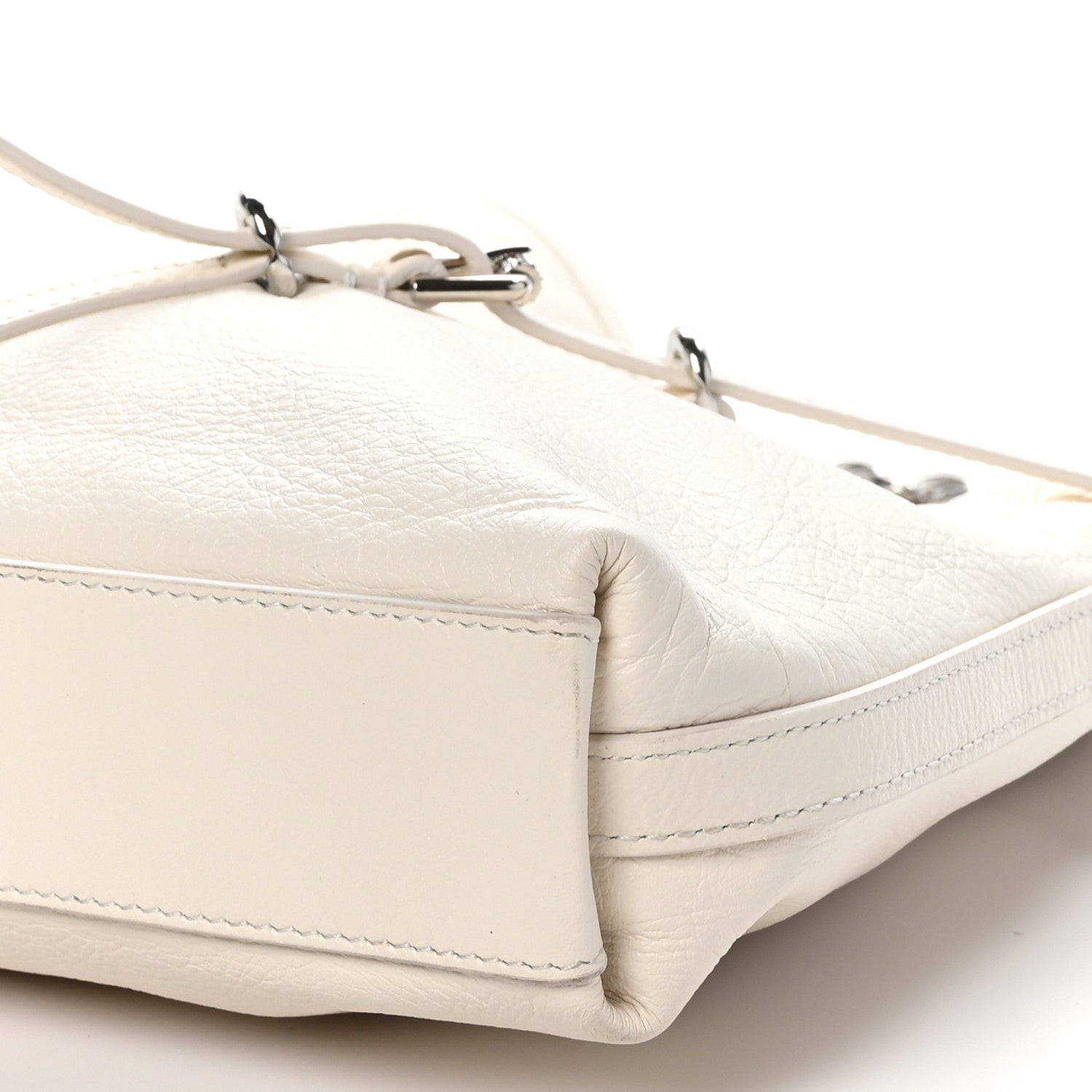 Givenchy Tumbled Calfskin Medium Voyou Bag Ivory 10 of 10