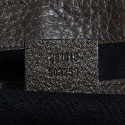 Gucci Suede Medium 1973 Top Handle Satchel Olive 7 of 7