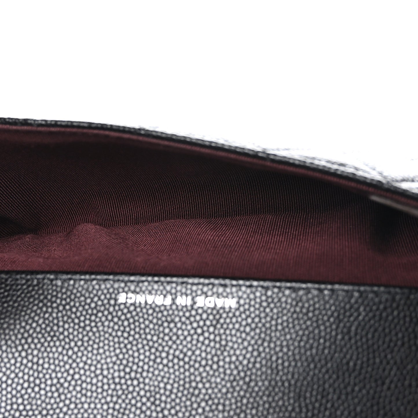 Caviar Quilted Glasses Case With Chain Black