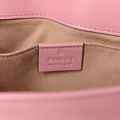 Gucci Calfskin Matelasse Mini GG Marmont Shoulder Bag Wild Rose 6 of 10
