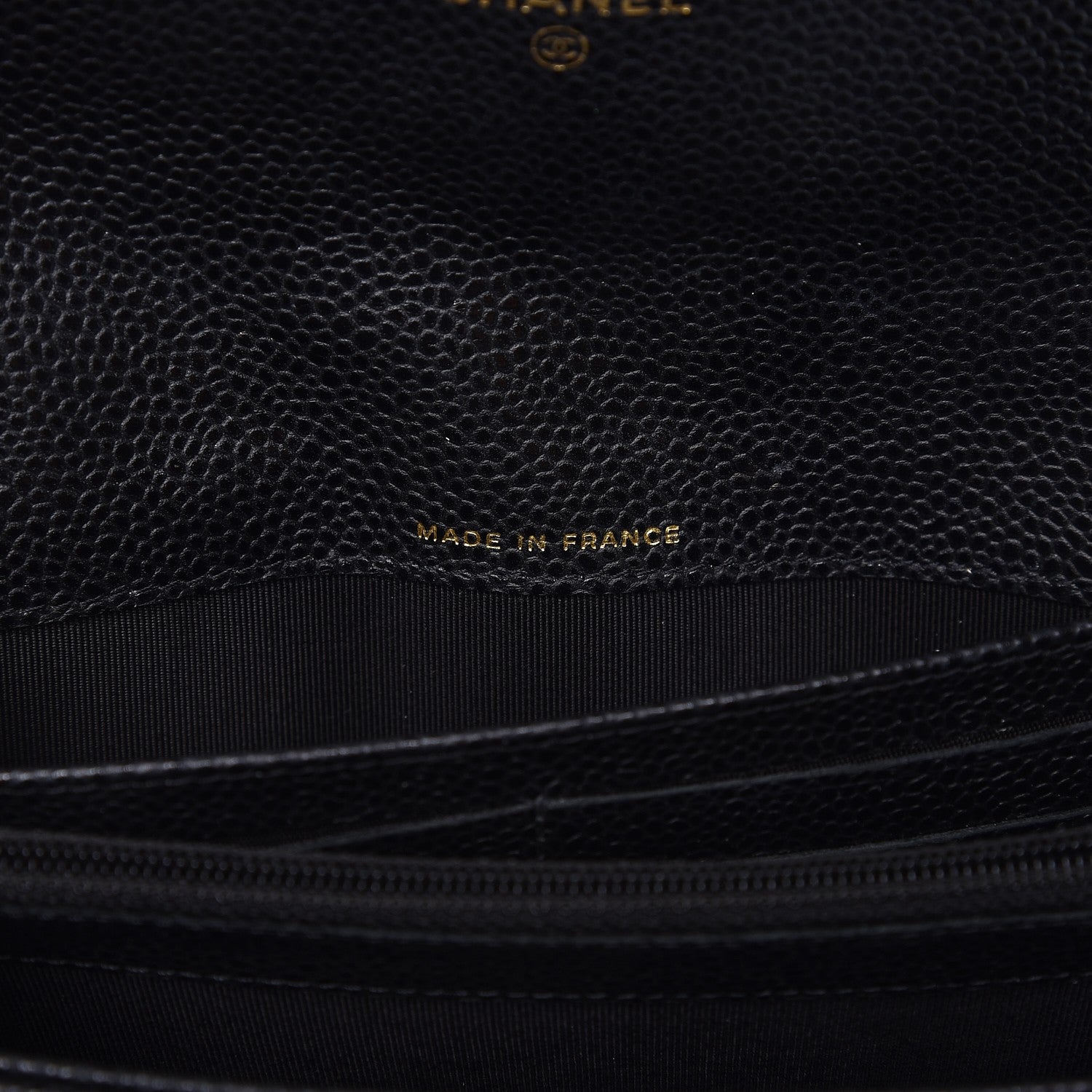 Chanel Caviar Quilted Large Gusset Flap Wallet Black 7 of 9