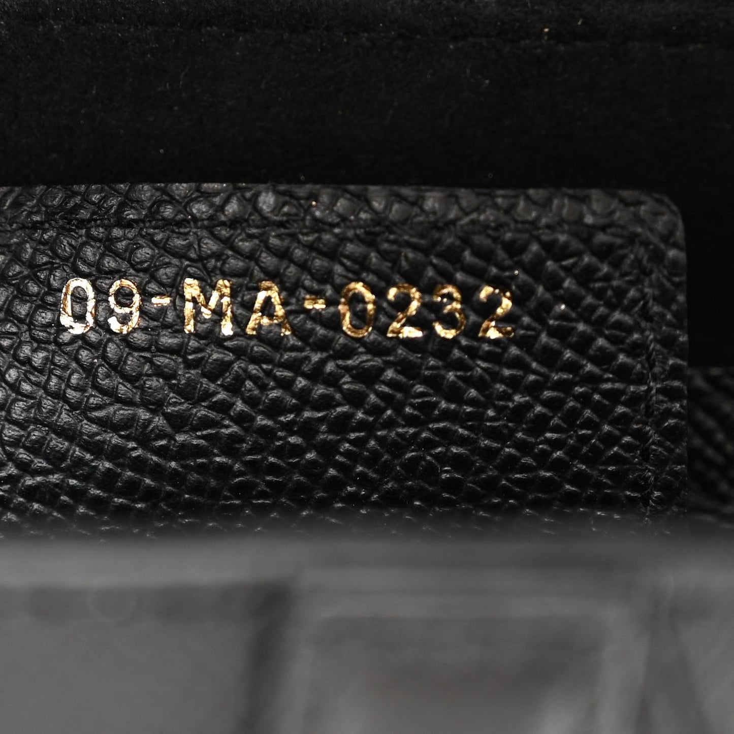 Grained Calfskin Saddle Bag Black