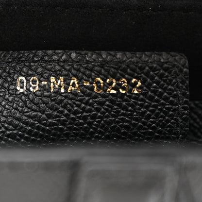 Christian Dior Grained Calfskin Saddle Bag Black 7 of 10