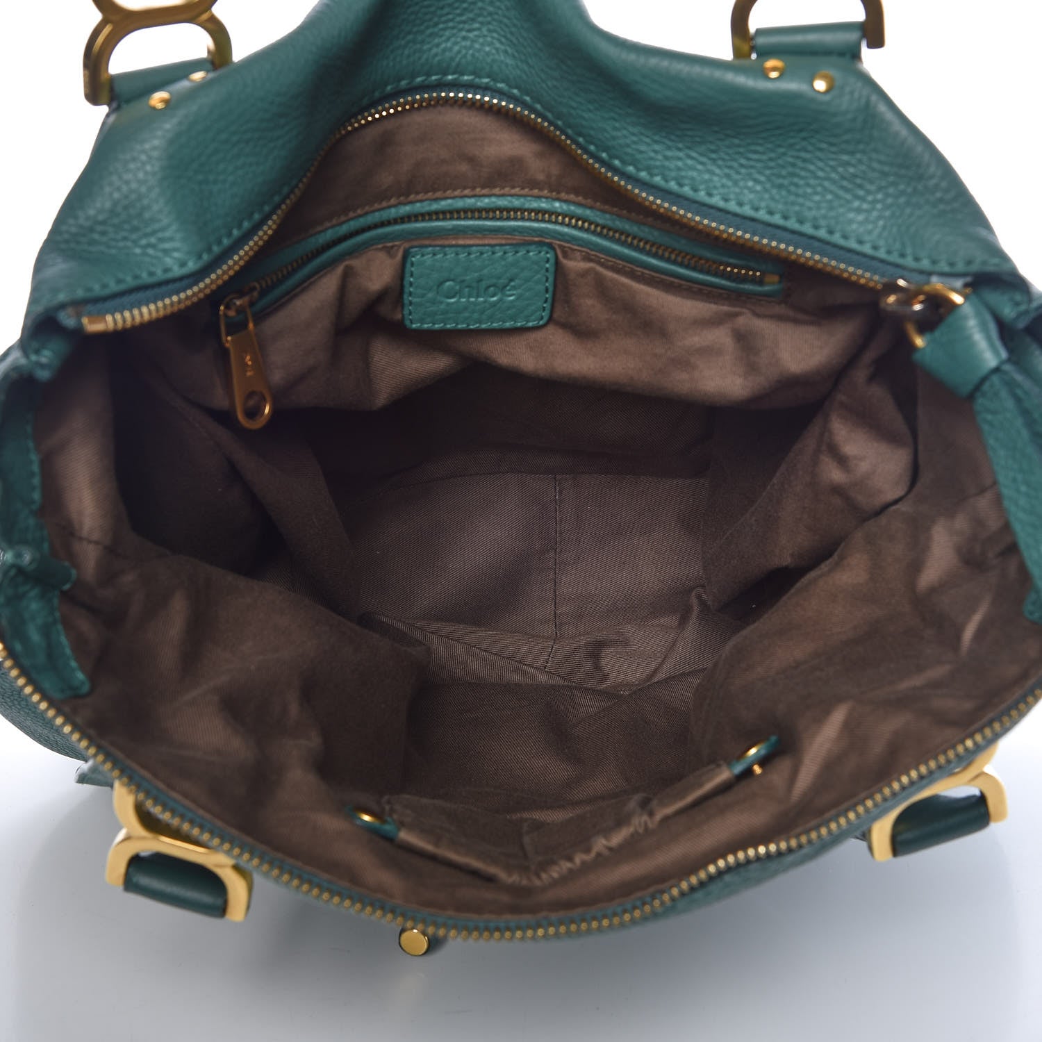 Chloe Calfskin Large Marcie Satchel Emerald 5 of 12
