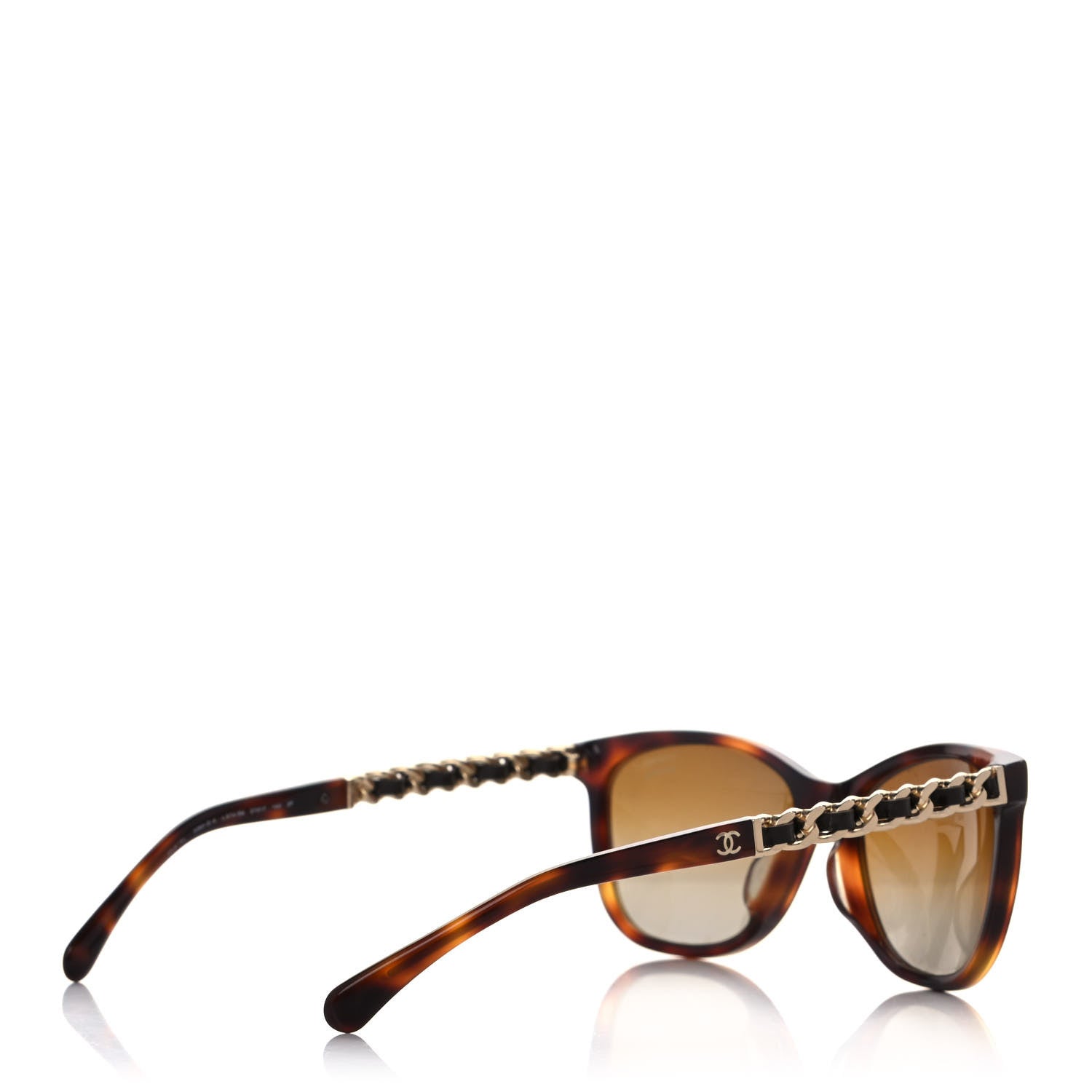 Chanel Butterfly Chain Sunglasses 5260Q Tortoise 4 of 8