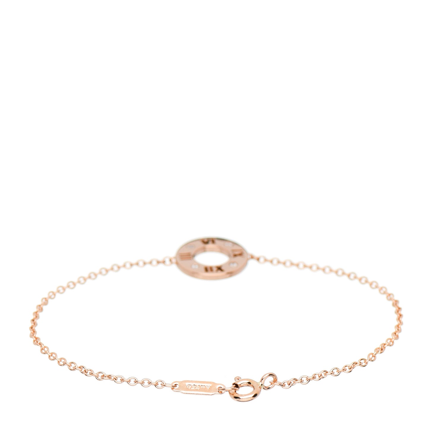 18K Rose Gold Diamond Atlas Pierced Bracelet