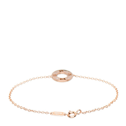 Tiffany 18K Rose Gold Diamond Atlas Pierced Bracelet 3 of 4