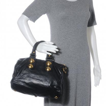 Gucci Leather Babouska Medium Boston Black 2 of 8