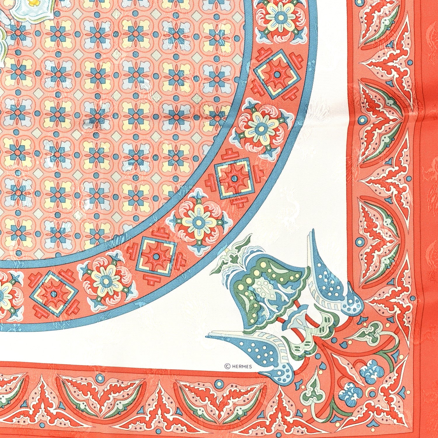 Hermes Silk Ciels Byzantins Scarf 90 5 of 6