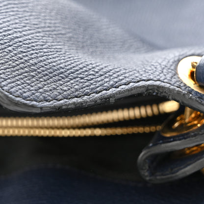 Burberry Derby Calfskin House Check Cornwall Hobo Ink Blue 12 of 18