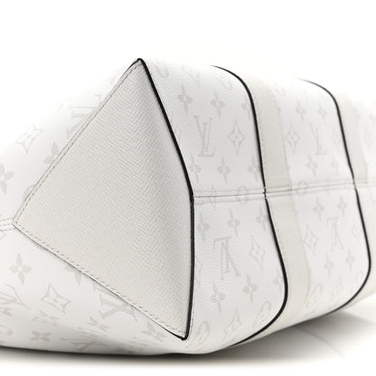 Louis Vuitton Monogram Eclipse Taigaramma Weekend Tote NM Optic White 8 of 9
