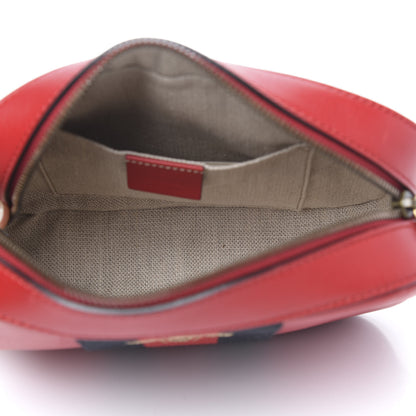 Gucci Calfskin Web Small Webby Bee Shoulder Bag Red 5 of 14