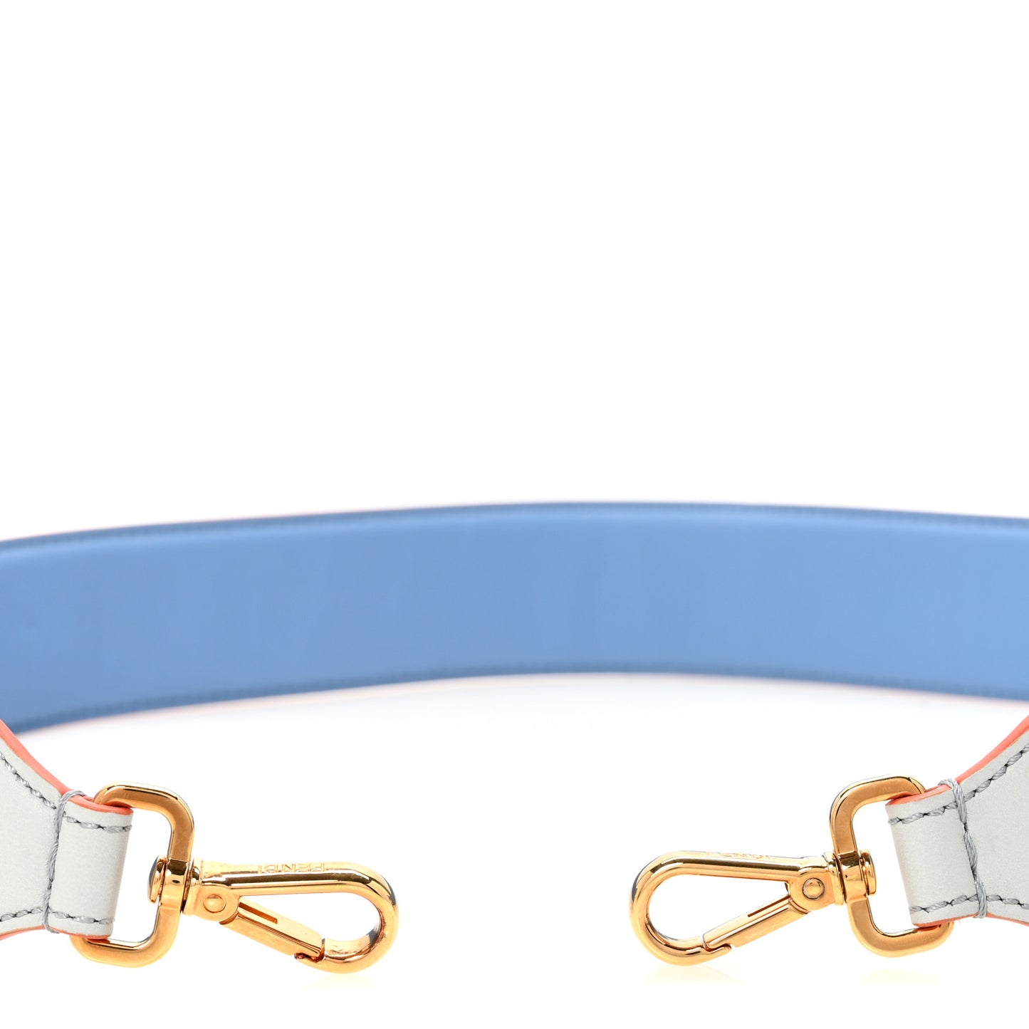 Vitello Dolce Fun Fair Metal Studded Strap You Grigio Perla Blue Multicolor