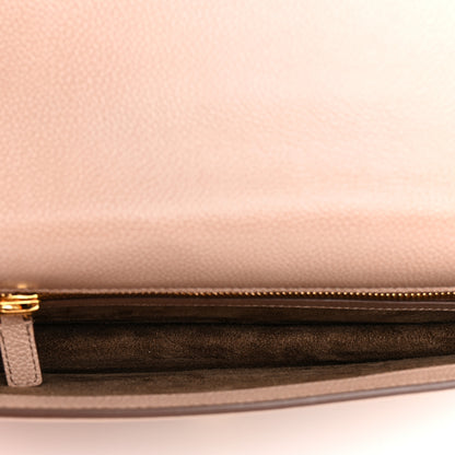 Tom Ford Grained Calfskin Jennifer Clutch Beige 5 of 7