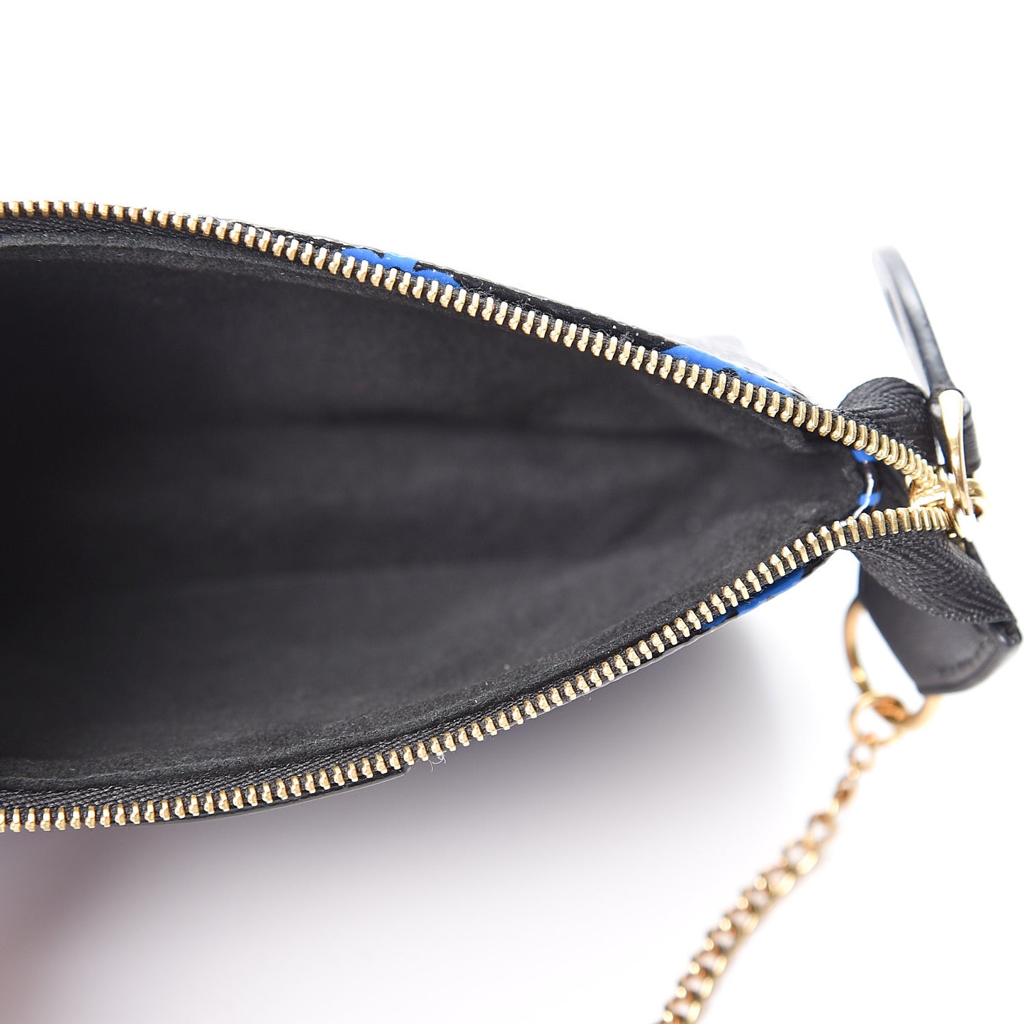 Colored Monogram Mini Pochette Accessories Blue Black