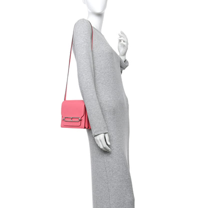 Hermes Evercolor Mini Sac Roulis Rose Azalee 2 of 10