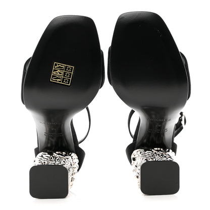 Hermes Suede Goatskin Glam 105 Sandals 36 Black 4 of 9