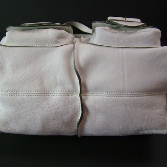 Chloe Lambskin Saskia Satchel White 5 of 11