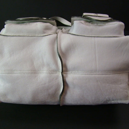 Chloe Lambskin Saskia Satchel White 5 of 11